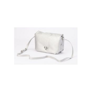 Geanta eleganta pentru fetite din piele ecologica - cu bareta de umar - ideala pentru ocazii speciale - Argintiu