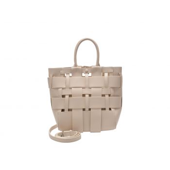 Geanta EPICA alba, NF008, din piele ecologica