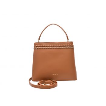 Geanta EPICA maro, J7A17, din piele ecologica