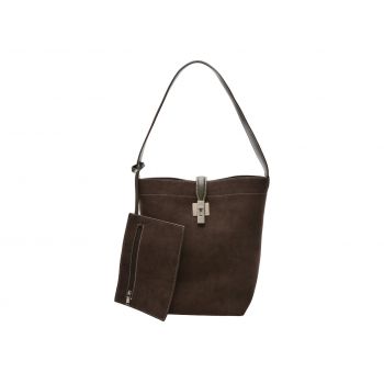 Geanta EPICA maro, JA004, din piele ecologica