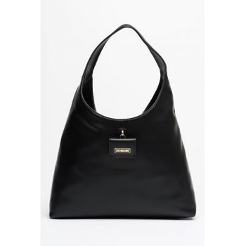Geanta hobo din piele ecologica - Negru