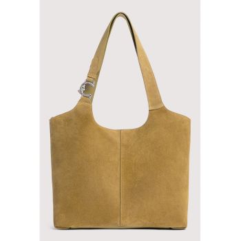 Geanta hobo din piele intoarsa C-Easy