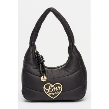 Geanta matlasata cu bareta de umar - Negru