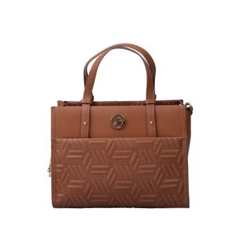 Geanta tote de piele ecologica - Maro scortisoara