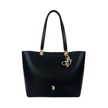 Geanta tote de piele ecologica - Negru