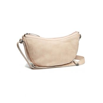 Geanta umar de dama din piele naturala -  Clarita - Bej - 35 x 10 x 17 cm