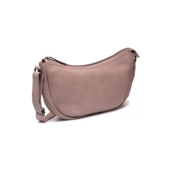 Geanta umar de dama din piele naturala -  Clarita - Lila pal - 35 x 10 x 17 cm