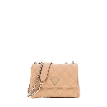 Giully ii mini compound convertible flap bag beige