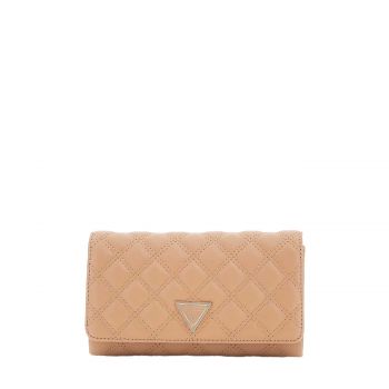 Giully ii xbody flap organizer shoulder bag beige