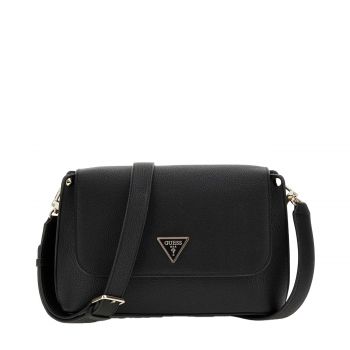 Meridian ii flap crossbody bag shoulder bag black