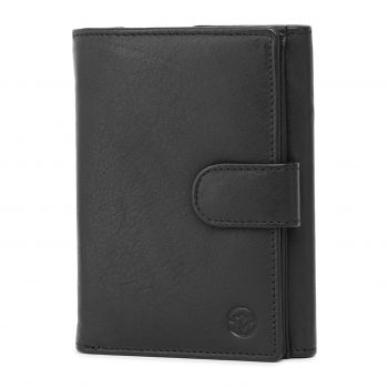 Portofel dama Marquise, Perseida PT1454, piele naturala, Negru