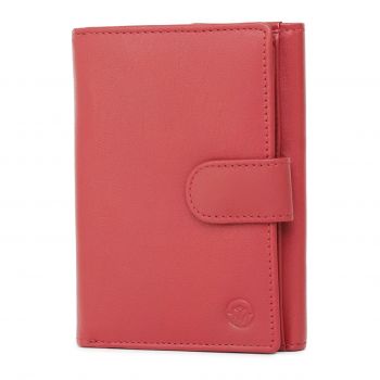 Portofel dama Marquise, Perseida PT1455, piele naturala, Rosu