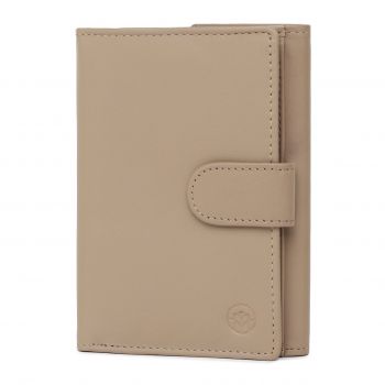 Portofel dama Marquise, Perseida PT1456, piele naturala, Bej