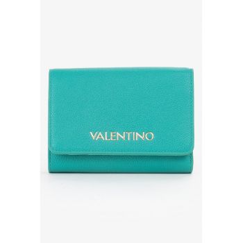 Portofel pliabil dreptunghiular din piele ecologica - Verde persan