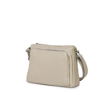 Poseta dama din piele naturala Vania` - Gri