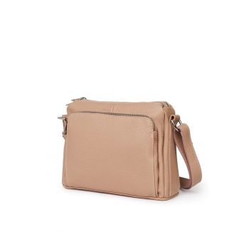 Poseta dama din piele naturala Vania` - Roz