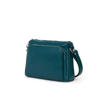 Poseta dama din piele naturala Vania` - Verde