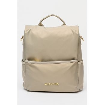 Rucsac cu barete si model logo Jenny Re - Gri cenusiu