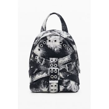 Rucsac cu model - Alb fildes/Negru antracit