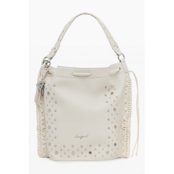 Rucsac cu nituri metalice - Alb murdar