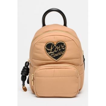 Rucsac matlasat cu logo - Maro deschis