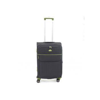 Troler  Superlight 68x41x26 cm - 3.1 kg - expandabil 30% - gri / verde