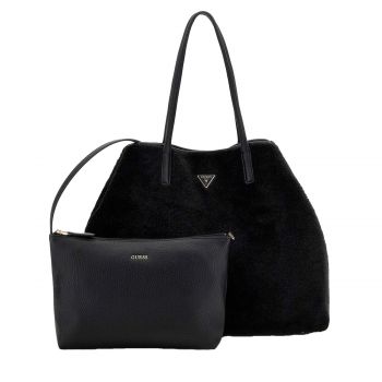Victtoria faux fur shopper black