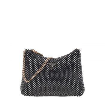 Zalina top zip shoulder bag pewter