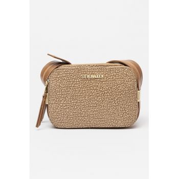 Geanta crossbody cu doua compartimente - Maro taupe