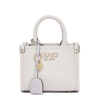 Geanta crossbody mica de piele ecologica - Alb murdar