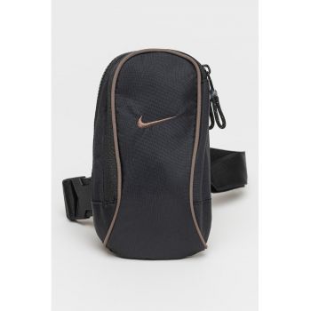 Geanta crossbody unisex cu logo brodat Sportswear Essentials - Negru/Maro