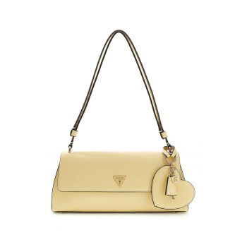 Geanta cu bareta de umar si inchidere cu clapa Isobel - Crem