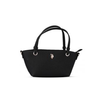 Geanta cu maner si logo - Negru