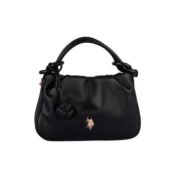 Geanta cu maner si logo - Negru