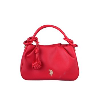 Geanta cu maner si logo - Rosu