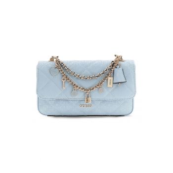 Geanta cu maner si pandantive Libby - Albastru pastel