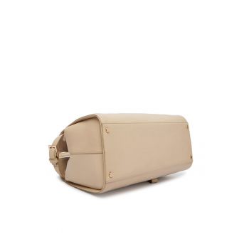 Geanta dama -  bej - piele naturala - One Size INTL