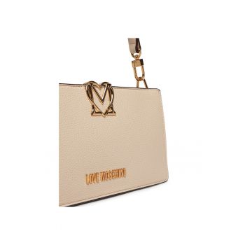 Geanta dama -  piele ecologica - bej - One Size INTL