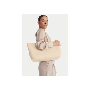 Geanta dama -  piele ecologica - bej - One Size INTL