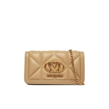 Geanta dama -  piele ecologica - bej - One Size INTL