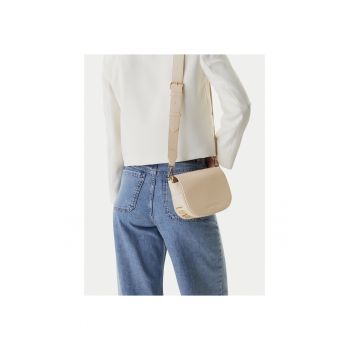 Geanta dama -  piele ecologica - bej - One Size INTL