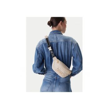 Geanta dama -  piele ecologica - bej - One Size INTL