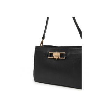 Geanta dama -  piele ecologica - negru - One Size INTL