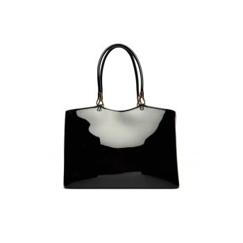 Geanta dama -  piele ecologica - negru - One Size INTL