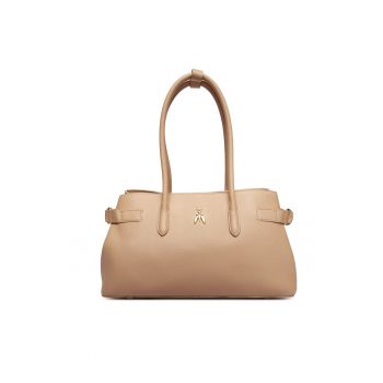 Geanta dama -  piele naturala - bej - One Size INTL