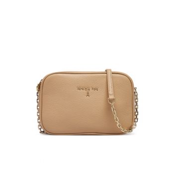 Geanta dama -  piele naturala - bej - One Size INTL