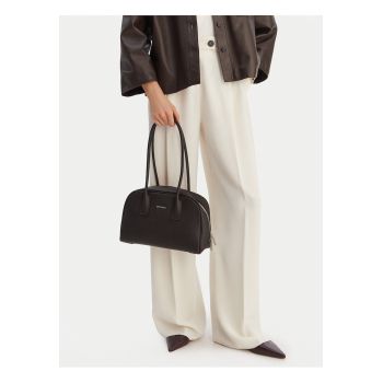 Geanta dama -  piele naturala - maro - One Size INTL