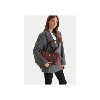 Geanta dama -  piele naturala - maro - One Size INTL