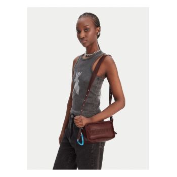 Geanta dama -  piele naturala - maro - One Size INTL