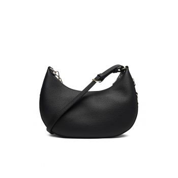 Geanta dama -  piele naturala - neagra - One Size INTL